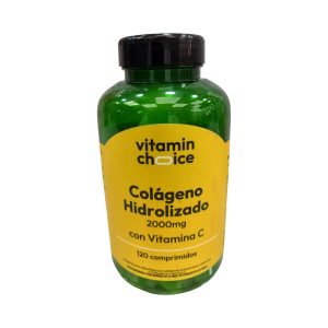 Colágeno Hidrolizado 2000mg Vitamin Choice con Vitamina C, 120 comprimidos