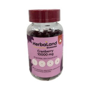 HerbaLand Gummies Cranberry 10000mg, 60 gomitas sabor limonada berries