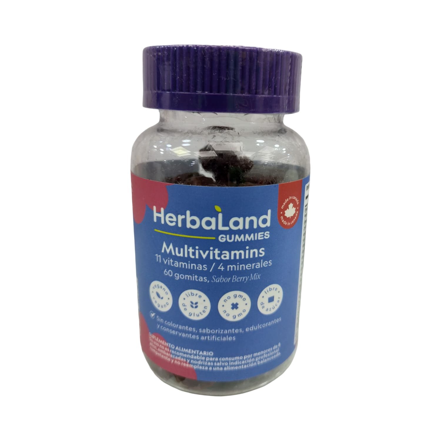 HerbaLand Multivitamínico Berry Mix, otro ángulo