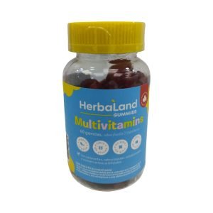 HerbaLand Multivitamins gomitas sabor frutilla y frambuesa, 60 unidades
