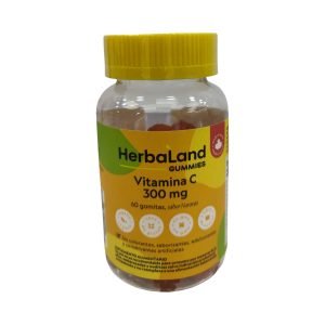 HerbaLand Gummies Vitamina C 300mg, 60 gomitas sabor naranja